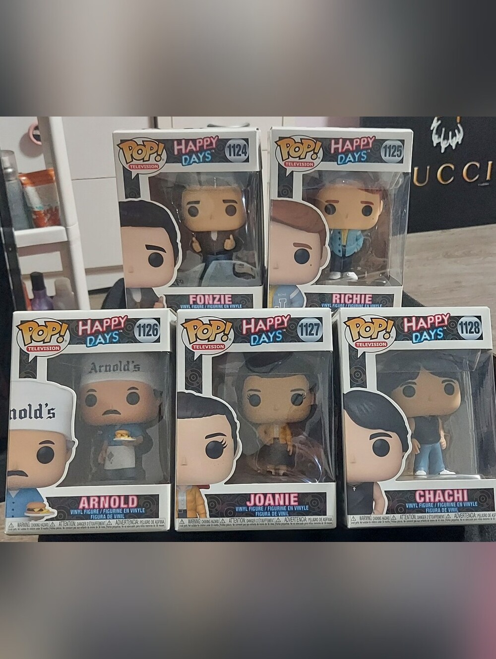 Funko Pop! Complete Mint (5) Piece Vaulted Set Television - Happy Days,